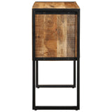 Console Cabinet 90x35x75 cm Solid Rough Wood Mango