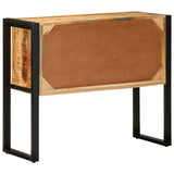 Console Cabinet 90x35x75 cm Solid Rough Wood Mango