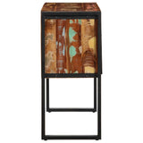 Console Cabinet Multicolour 90X35X75 Cm Solid Wood Reclaimed