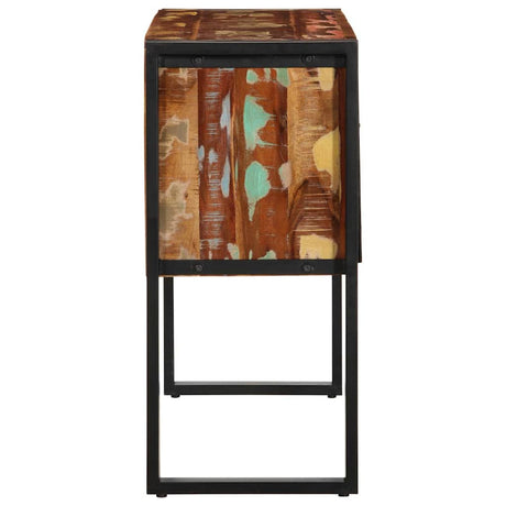 Console Cabinet Multicolour 90X35X75 Cm Solid Wood Reclaimed