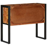 Console Cabinet Multicolour 90X35X75 Cm Solid Wood Reclaimed