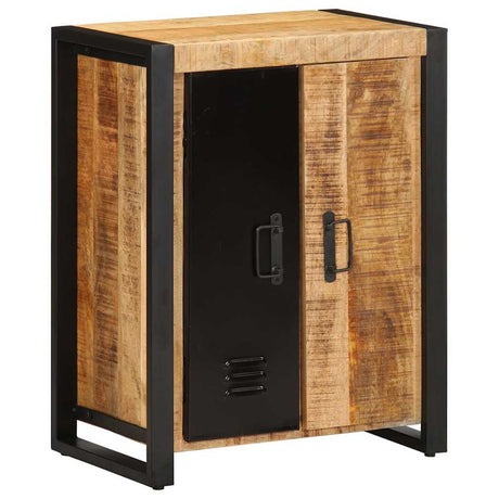 Sideboard 55X35X70 Cm Solid Rough Wood Mango