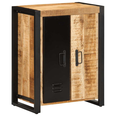 Sideboard 55X35X70 Cm Solid Rough Wood Mango