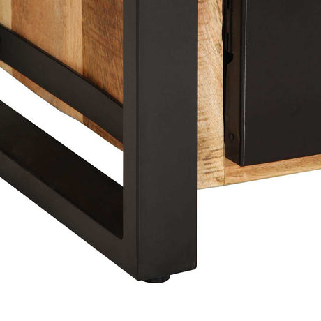 Sideboard 55X35X70 Cm Solid Rough Wood Mango