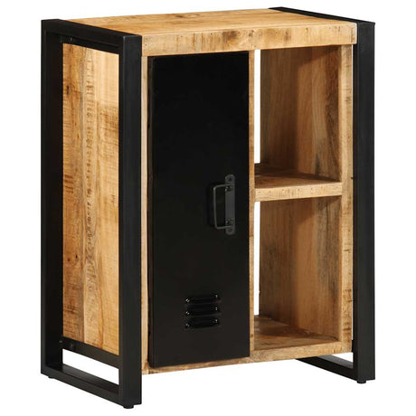 Sideboard 55X35X70 Cm Solid Rough Wood Mango
