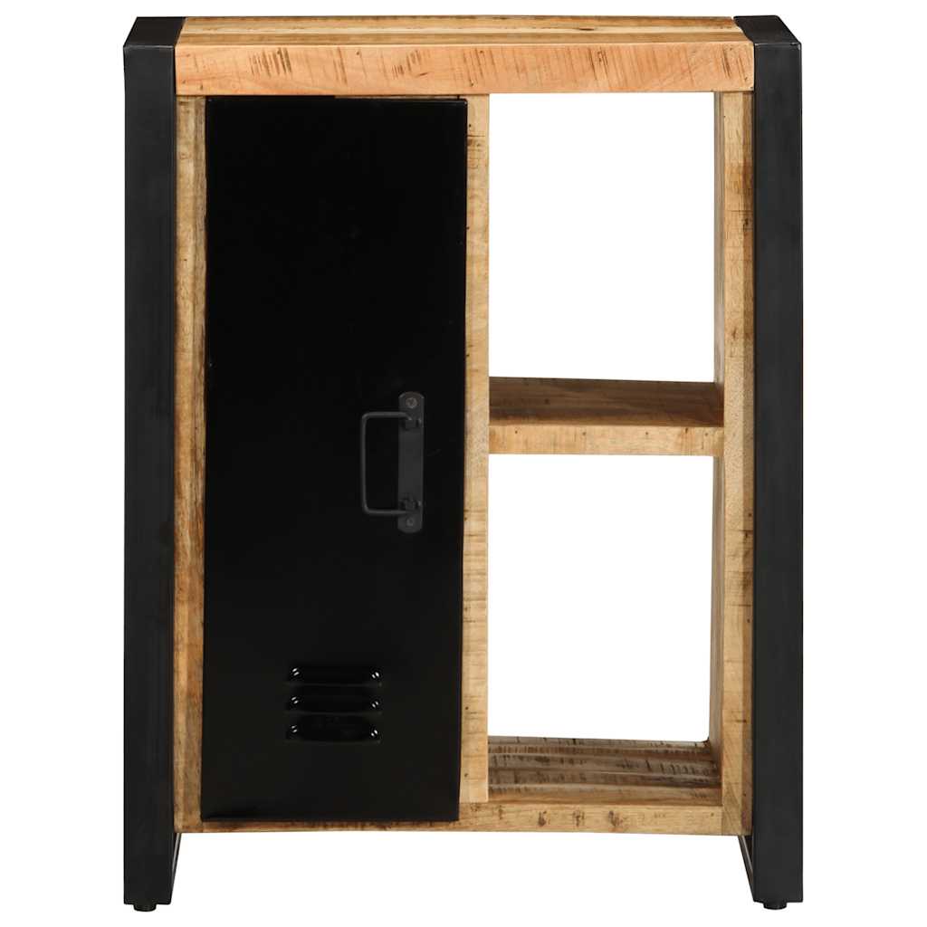 Sideboard 55X35X70 Cm Solid Rough Wood Mango