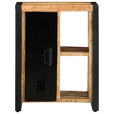 Sideboard 55X35X70 Cm Solid Rough Wood Mango