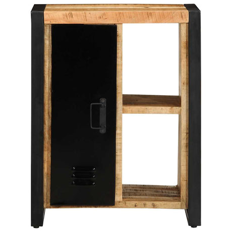 Sideboard 55X35X70 Cm Solid Rough Wood Mango