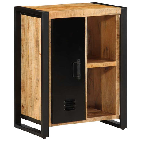 Sideboard 55X35X70 Cm Solid Rough Wood Mango
