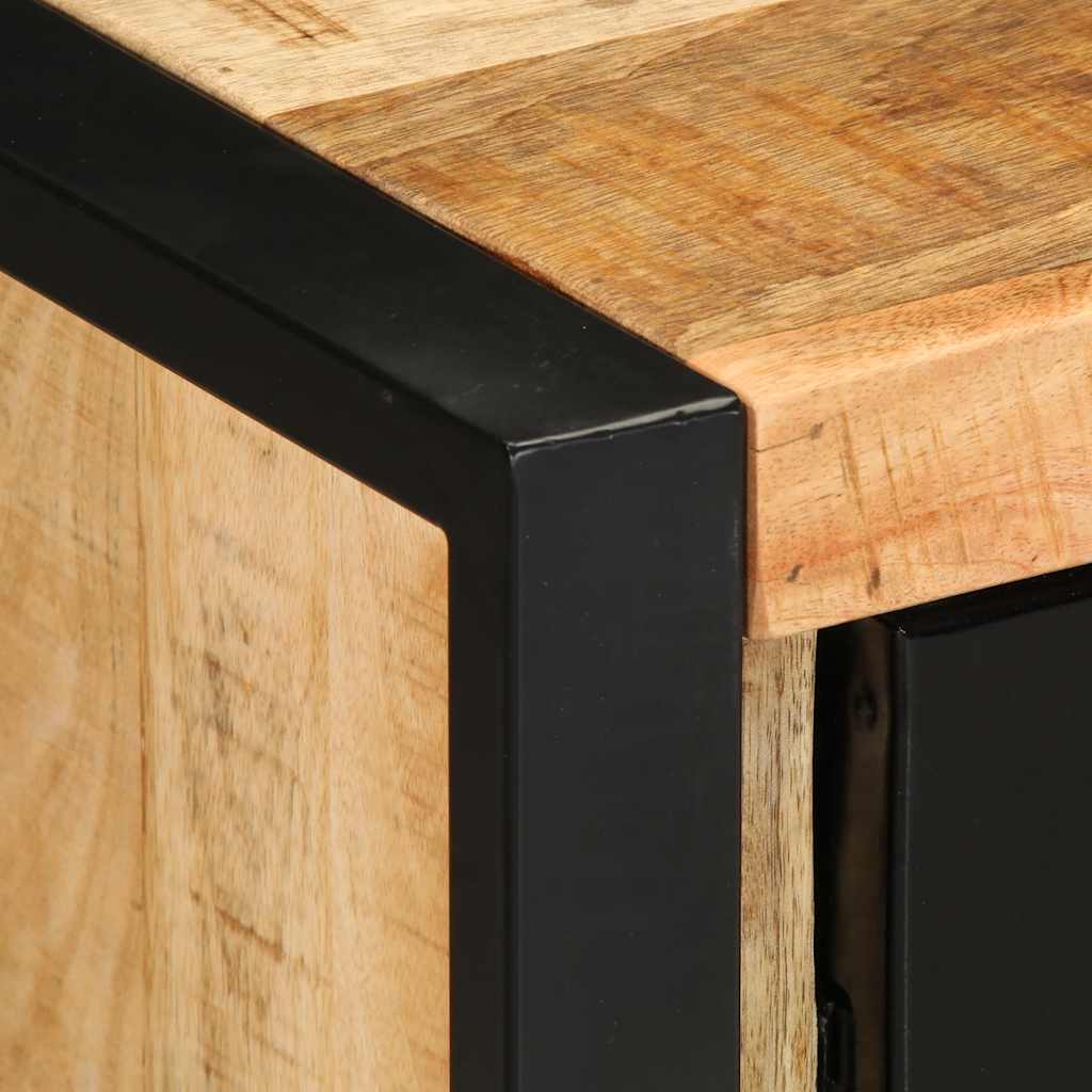 Sideboard 55X35X70 Cm Solid Rough Wood Mango