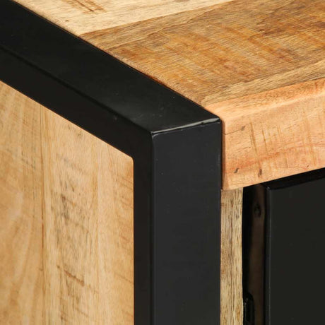 Sideboard 55X35X70 Cm Solid Rough Wood Mango