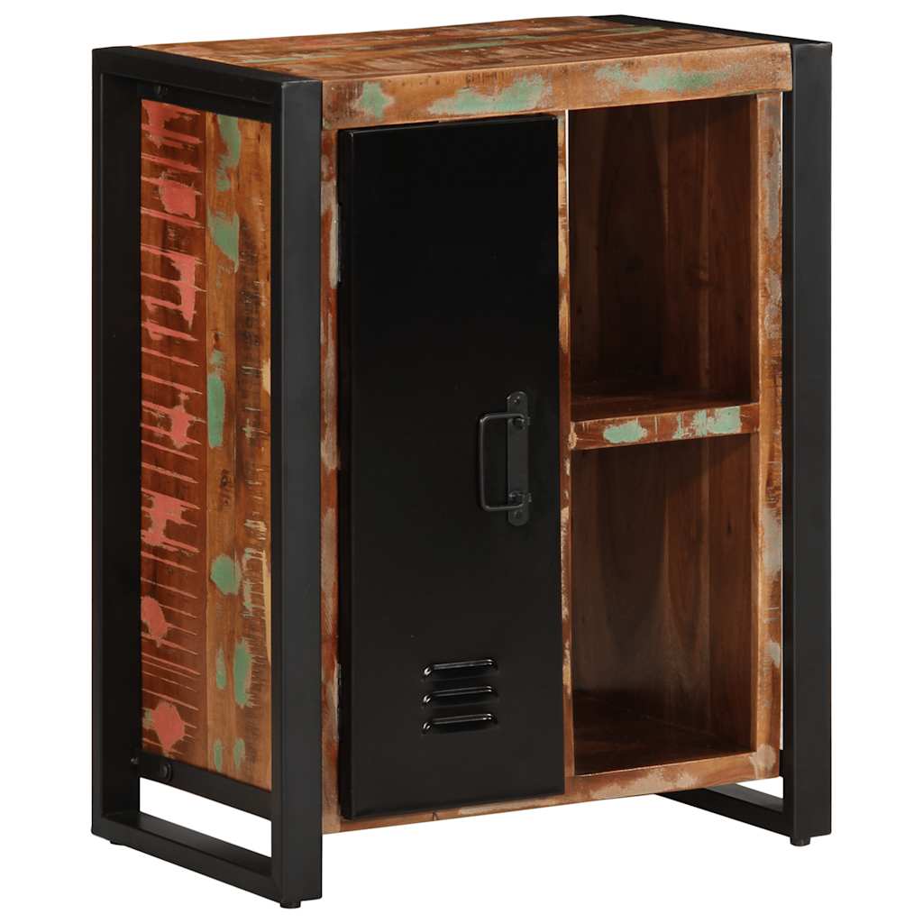Sideboard 55X35X70 Cm Solid Rough Wood Mango