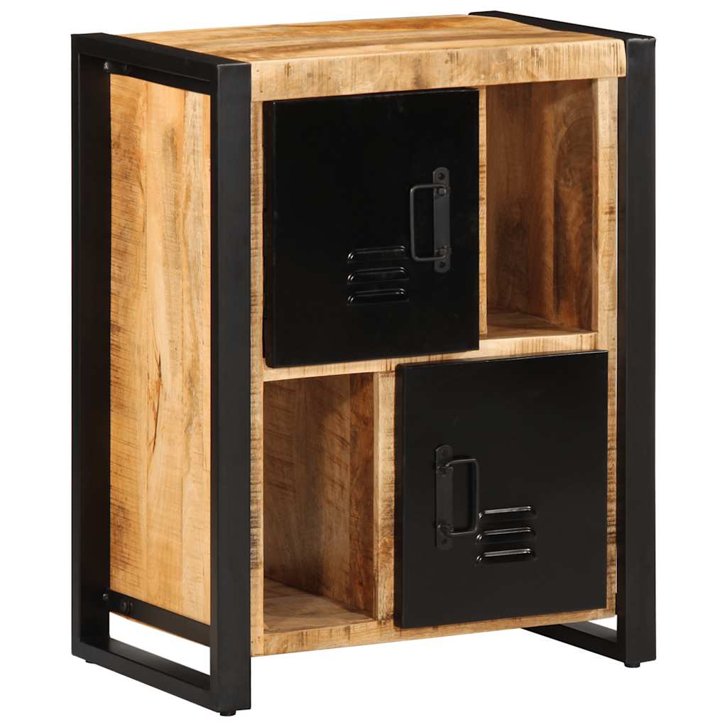 Sideboard 55X35X70 Cm Solid Rough Wood Mango