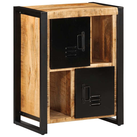 Sideboard 55X35X70 Cm Solid Rough Wood Mango