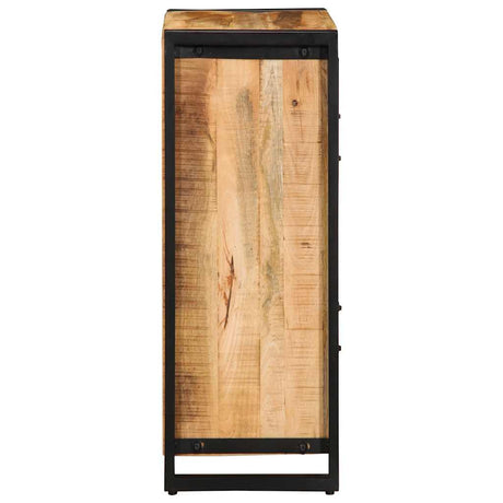Sideboard 55X35X70 Cm Solid Rough Wood Mango
