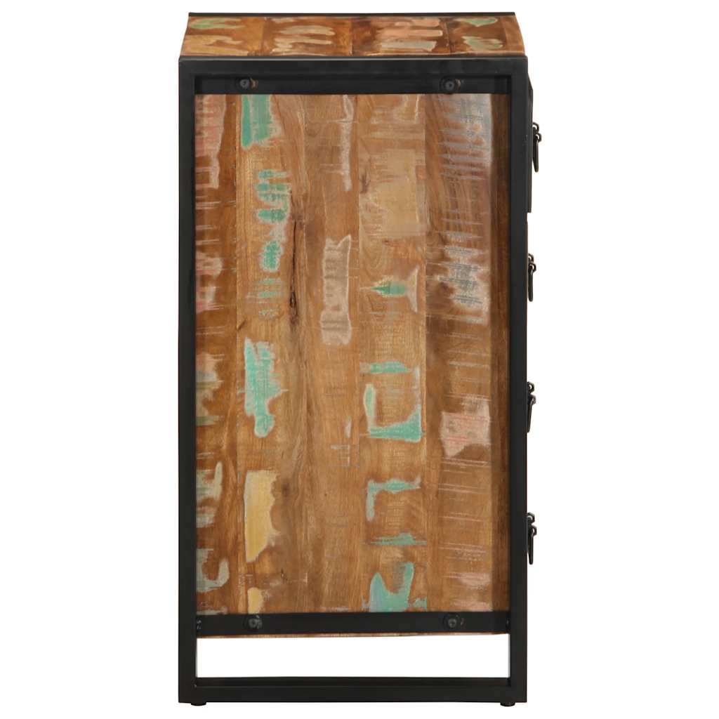 Drawer Cabinet Multicolour 40x40x75 cm Solid Wood Reclaimed