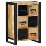 Sideboard 50X35X70 Cm Solid Rough Wood Mango