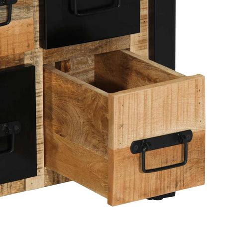 Sideboard 50X35X70 Cm Solid Rough Wood Mango