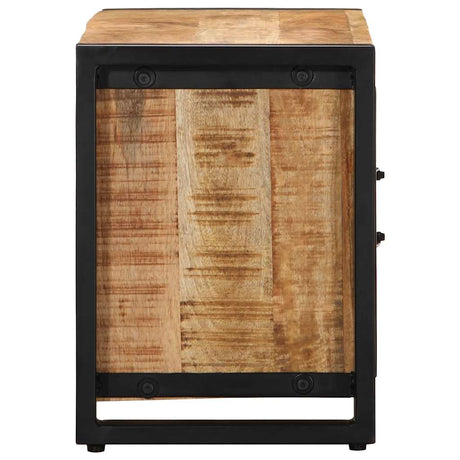 Tv Cabinet 80X30X40 Cm Solid Rough Wood Mango