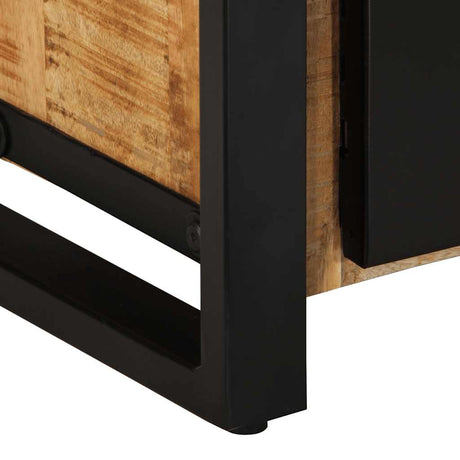 Tv Cabinet 80X30X40 Cm Solid Rough Wood Mango