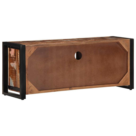 Tv Cabinet 100X30X40 Cm Solid Wood Reclaimed
