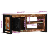 Tv Cabinet 80X30X35 Cm Solid Wood Reclaimed