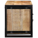 Tv Cabinet 100X30X35 Cm Solid Rough Wood Mango