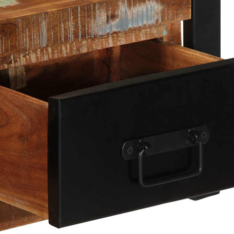 Tv Cabinet 100X30X25 Cm Solid Wood Reclaimed