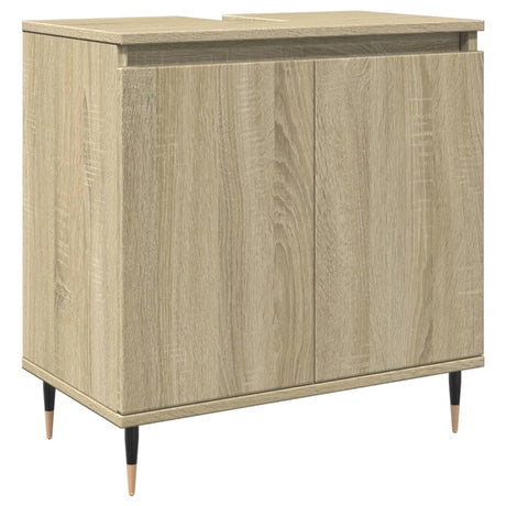 3 Piece Bathroom Furniture Set Engineered Wood