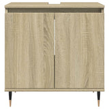 3 Piece Bathroom Furniture Set Engineered Wood