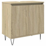 3 Piece Bathroom Furniture Set Engineered Wood