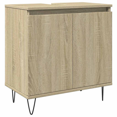 3 Piece Bathroom Furniture Set Engineered Wood