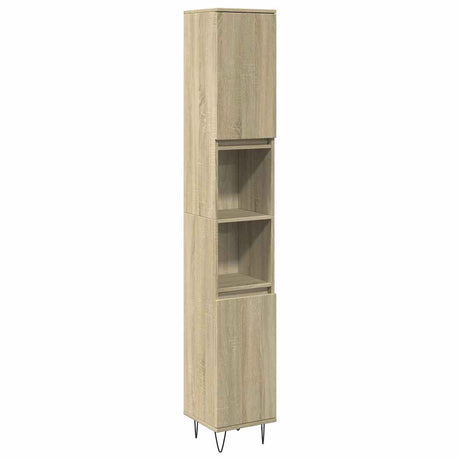 3 Piece Bathroom Furniture Set Engineered Wood