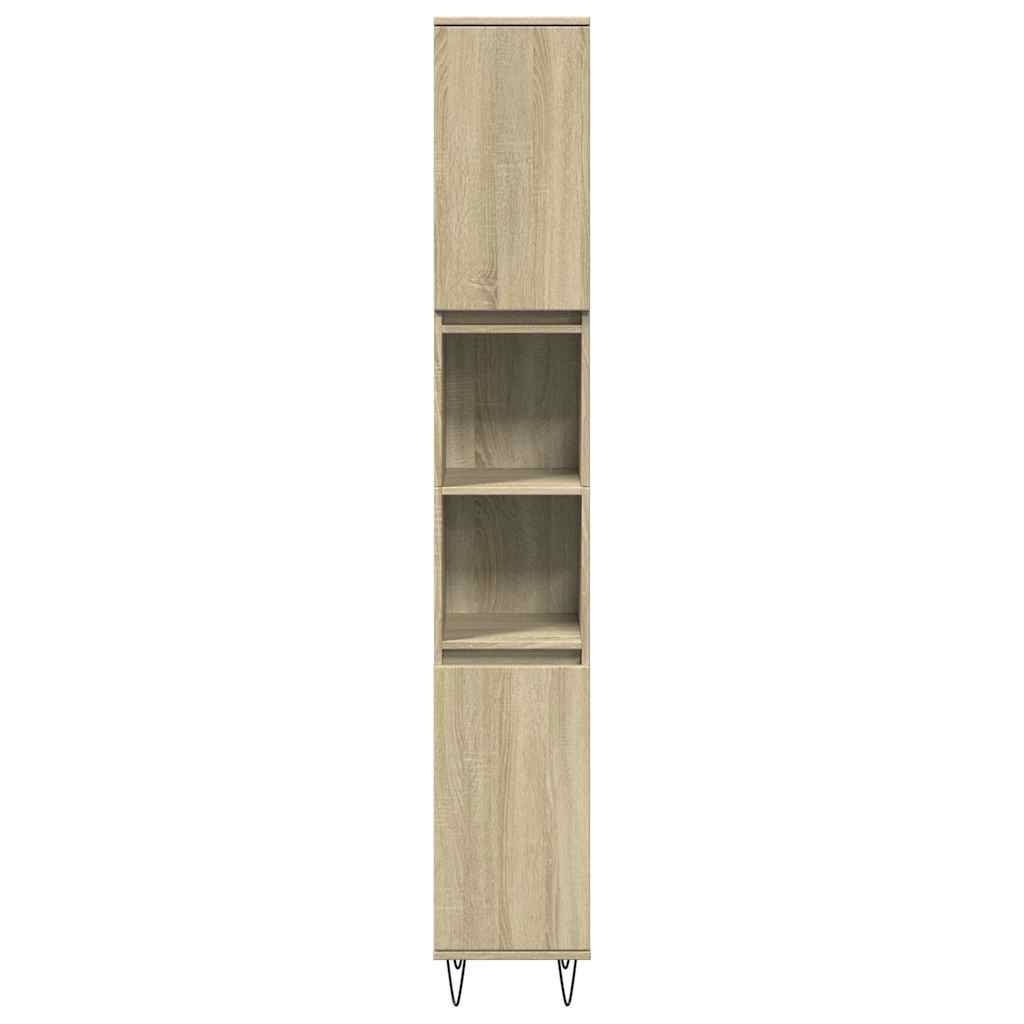 3 Piece Bathroom Furniture Set Engineered Wood