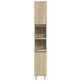 3 Piece Bathroom Furniture Set Engineered Wood