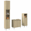 3 Piece Bathroom Furniture Set Engineered Wood