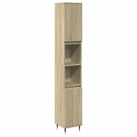 3 Piece Bathroom Furniture Set Engineered Wood