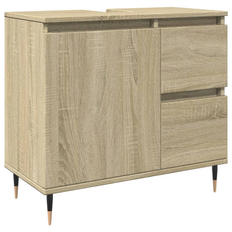 3 Piece Bathroom Furniture Set Engineered Wood