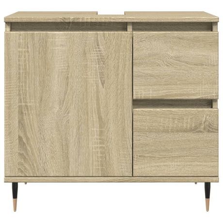 3 Piece Bathroom Furniture Set Engineered Wood