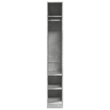 Wardrobe Concrete Grey 30x50x200 cm Engineered Wood