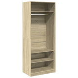 Wardrobe Sonoma Oak 80x50x200 cm Engineered Wood