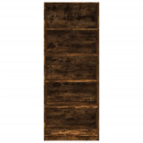 Wardrobe Smoked Oak 80x50x200 cm Engineered Wood