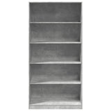 Wardrobe Concrete Grey 100x50x200 cm Engineered Wood