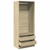 Wardrobe Sonoma Oak 80x50x200 cm Engineered Wood
