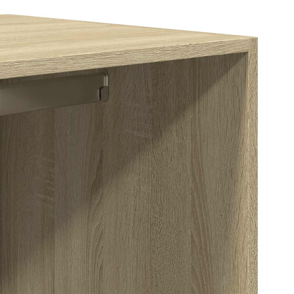Wardrobe Sonoma Oak 80x50x200 cm Engineered Wood
