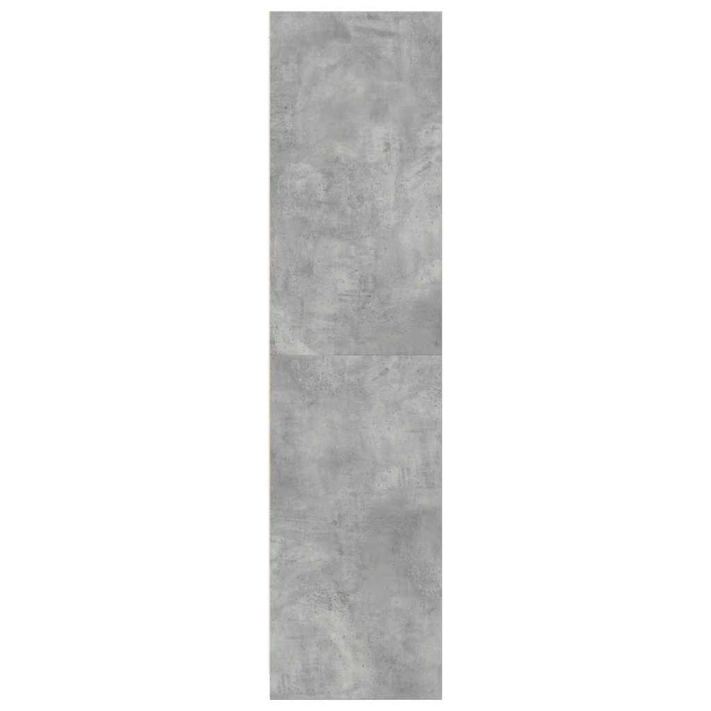 Wardrobe Concrete Grey 80x50x200 cm Engineered Wood