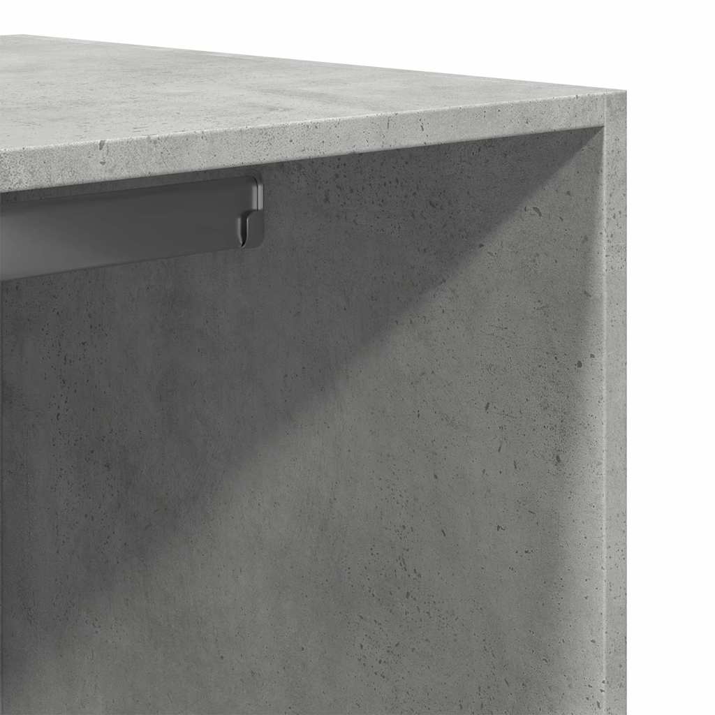 Wardrobe Concrete Grey 80x50x200 cm Engineered Wood
