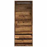 Wardrobe Old Wood 80x50x200 cm Engineered Wood