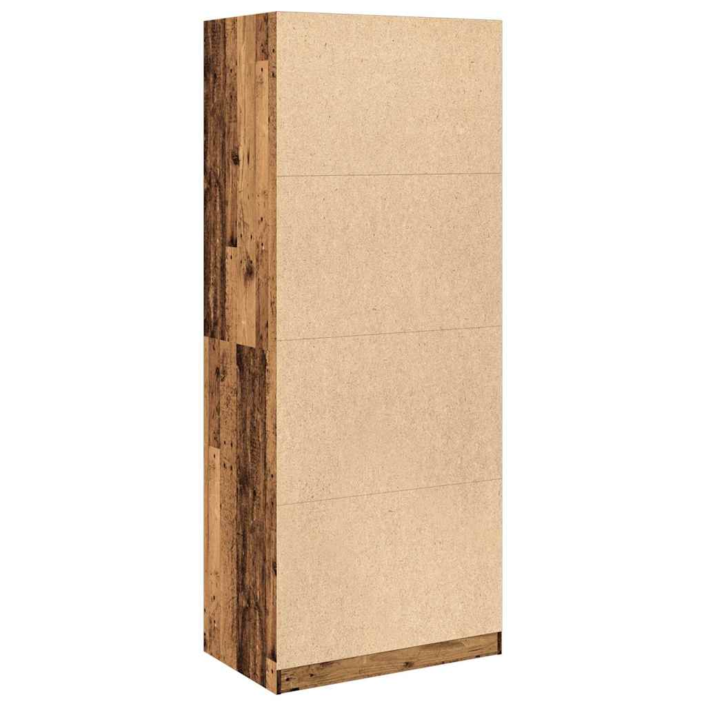 Wardrobe Old Wood 80x50x200 cm Engineered Wood