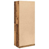 Wardrobe Old Wood 80x50x200 cm Engineered Wood